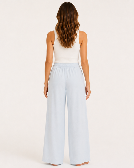 Blue Skies Wide-Leg Pants