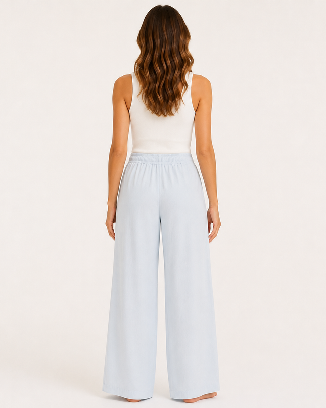 Blue Skies Wide-Leg Pants
