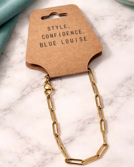 Paperclip Chain Bracelet – Gold or Silver