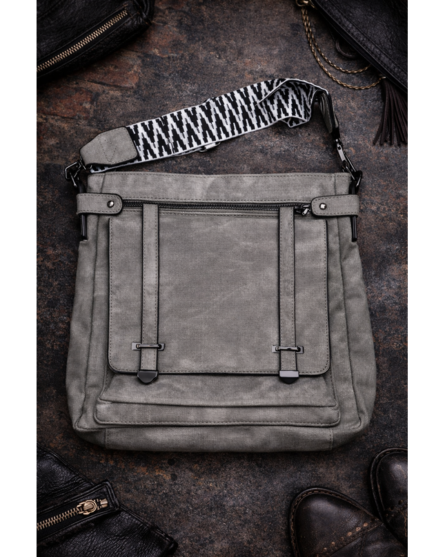 Grey Crossbody Bag