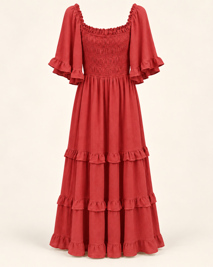 Maribel Smocked Maxi Dress