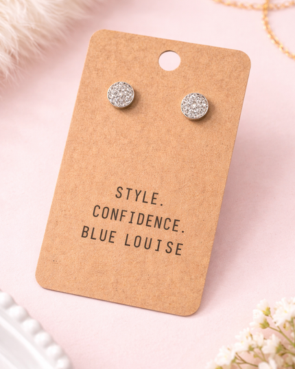 The Crystal Studs – Gold or Silver