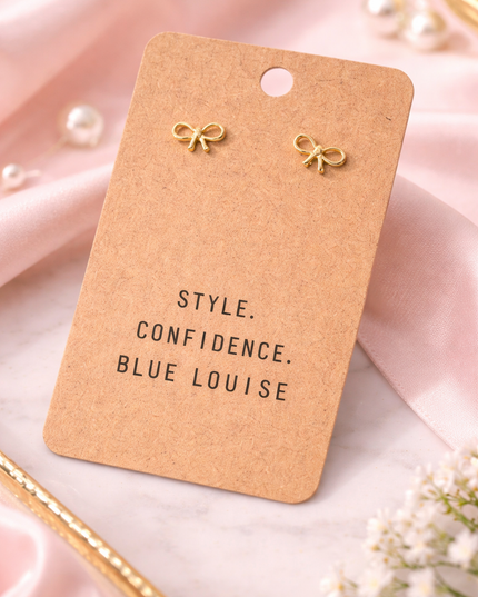 Bow Stud Earrings – Gold or Silver