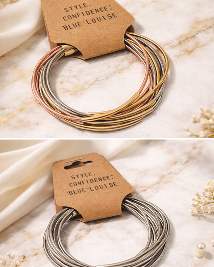 Spring Wire Bracelet – Gold or Silver