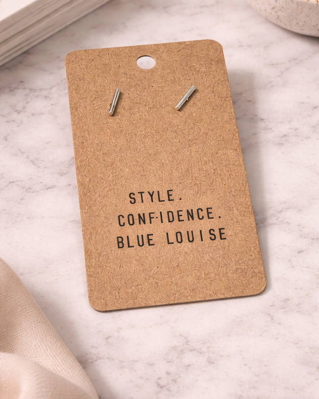 Mini Bar Stud Earrings – Gold or Silver