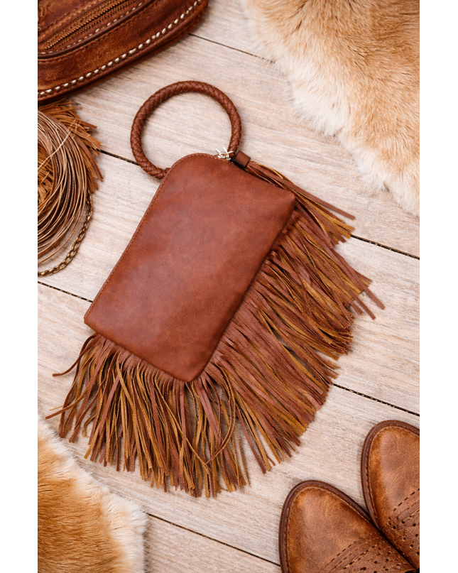 Fringe Clutch Bag