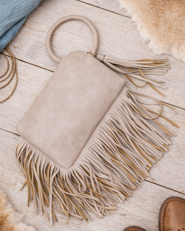 Fringe Clutch Bag