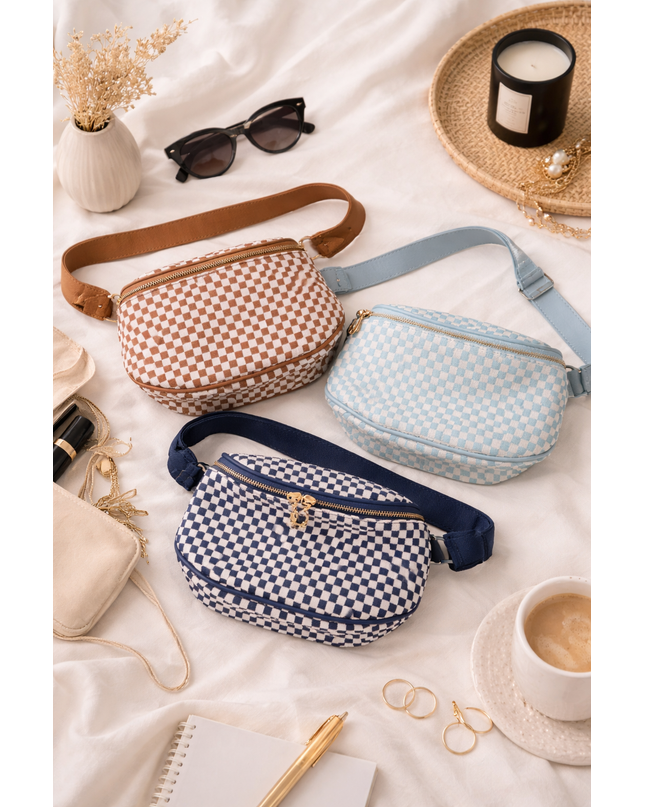 Checkered Bum Bag