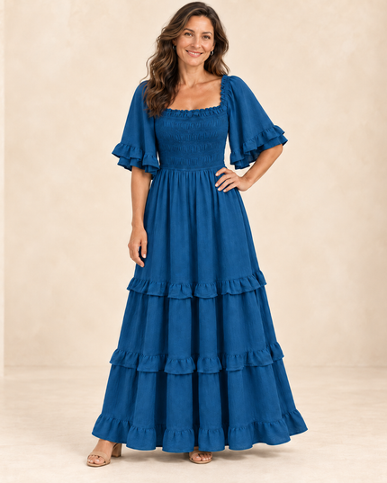 Maribel Smocked Maxi Dress