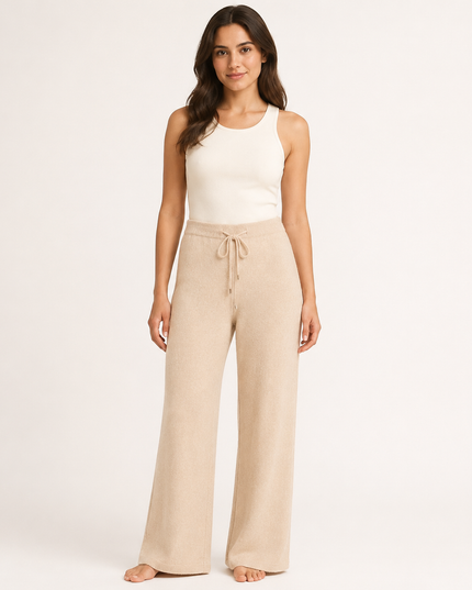 Knit Wide-Leg Pants