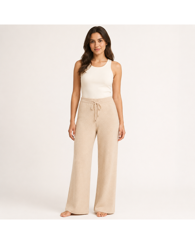 Knit Wide-Leg Pants